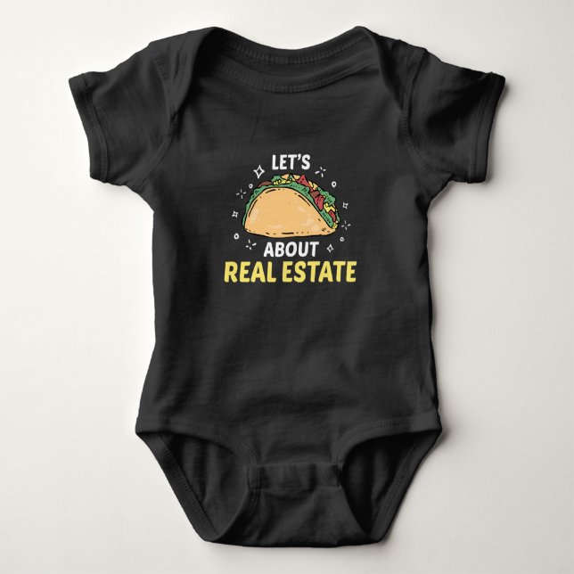 Gods Taco Egendom Broker Foodie T Shirt (Framsida)