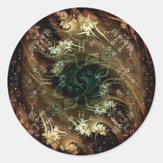 Gods-templet Runt Klistermärke