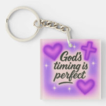 god's timing is perfect airbrush retro 90s purple 