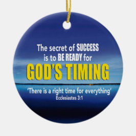GODS TIMING Success Christian Julgransprydnad Keramik