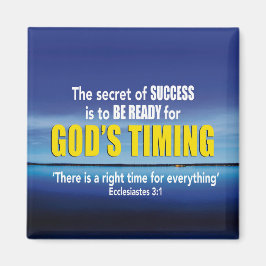 GODS TIMING Success Christian Magnet