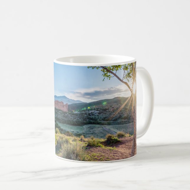 Gods Träd Sunburst Kaffemugg (Framsida höger)