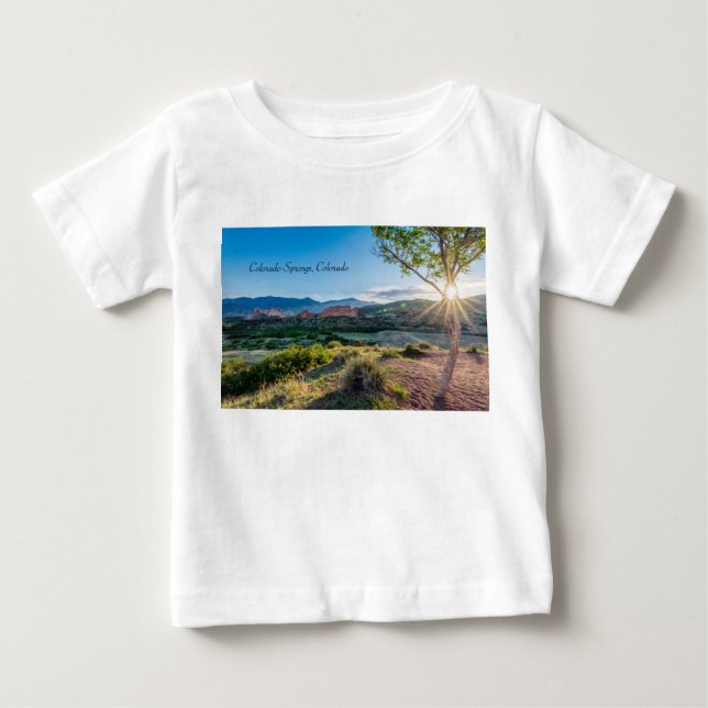 Gods Träd Sunburst Småbarn Shirt T (Framsida)
