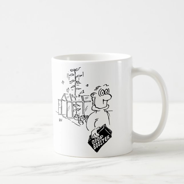 Gödsel för gröda ökning har omedelbara resultat kaffemugg (Höger)