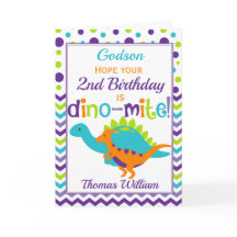 Godson Birthday Dinosaur Dino-Mite