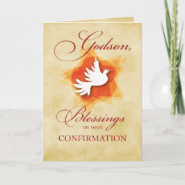 Godson, Confirmation Grattiss Blessings Kort