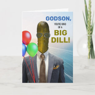 Godson, en stor dill Pickle-burk Kort