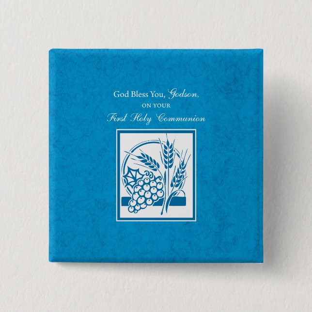 Godson First Communion, Wheat, Grapes Blue Knapp (Framsida)