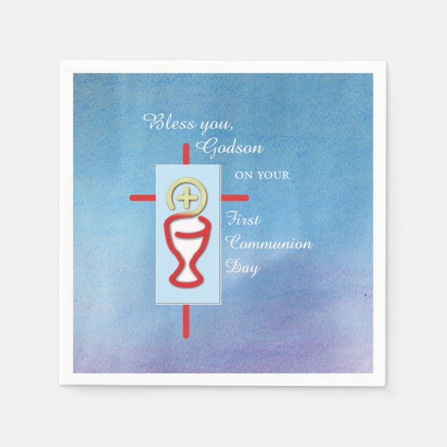 Godson, första Heligan, kommunfullmäktige, Blue Pappersservett (Framsidan)