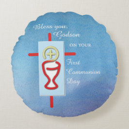 Godson, första Heligan, kommunfullmäktige, Blue Rund Kudde