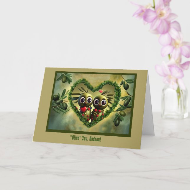 Godson Lycklig Fars dag Humous I Kärlek You Kort (Orkide)