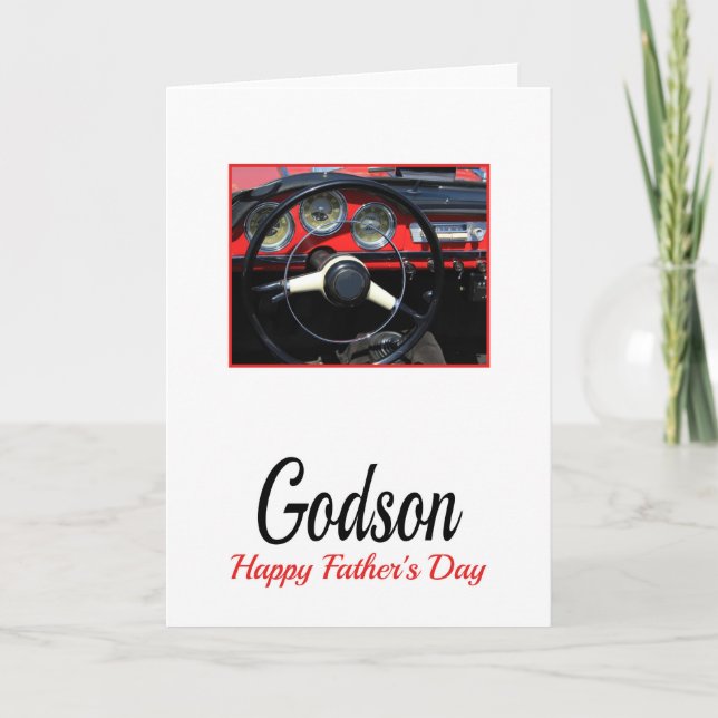 Godson Lycklig Fars dag Kort (Framsida)