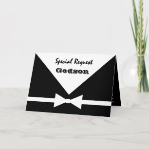 GODSONEN - speciell förfrågan - var min Groomsman Inbjudan