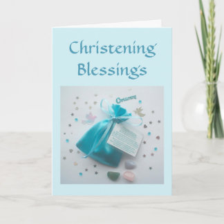 Godsons för Christeningvälsignelsekort Christening Kort