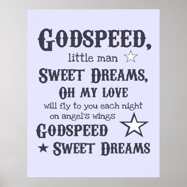 Godspeed, Sweet Dreams Poster (Framsidan)