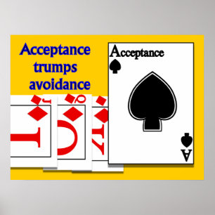 Godtagandetrumfundvikande Poster