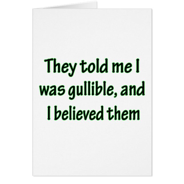 Godtroget Hälsningskort (Framsidan)