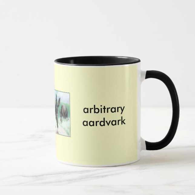 godtycklig aardvark mugg (Höger)