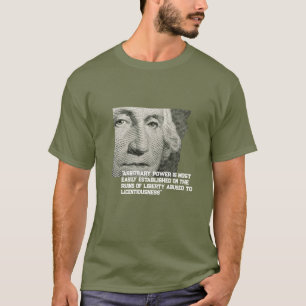 "godtycklig makt" George Washington skjorta T Shirt