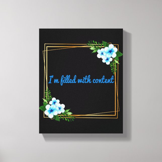 Godtyckliga bekräftelser på morgonen canvastryck (Framsida)