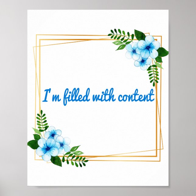 Godtyckliga bekräftelser på morgonen poster (Framsidan)