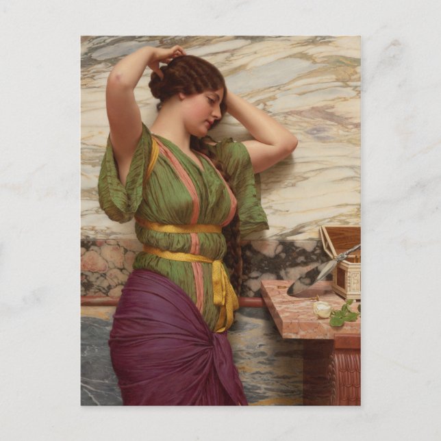 Godward A fair Reftion CC0626 Postcard Vykort (Framsida)