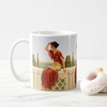 Godward, den vackra Woman Porträtt Art