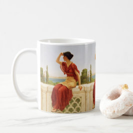 Godward, den vackra Woman Porträtt Art Kaffemugg