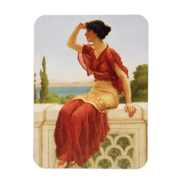 Godward, den vackra Woman Porträtt Art Magnet