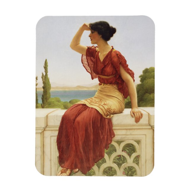 Godward, den vackra Woman Porträtt Art Magnet (Vertikal)