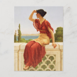 Godward, den vackra Woman Porträtt Art Vykort