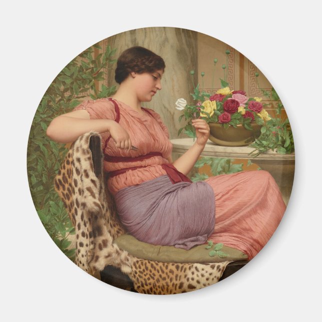 Godward ro C0628 Round Art Magnet (Framsidan)