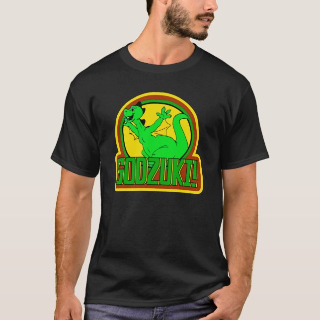 Godzilla godzuki TShirts Gift for Fläkt För manar  (Framsida)