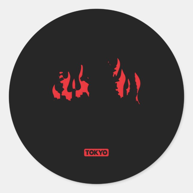 Godzilla Jag Överlevde Godzilla Runt Klistermärke (Framsida)