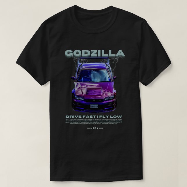 GODZILLA R34 | T-SHIRT BLACK (Design framsida)