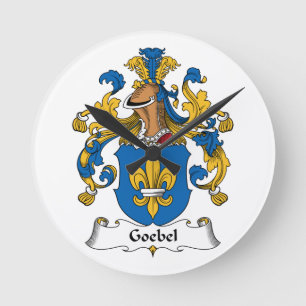 Goebel familjvapensköld rund klocka