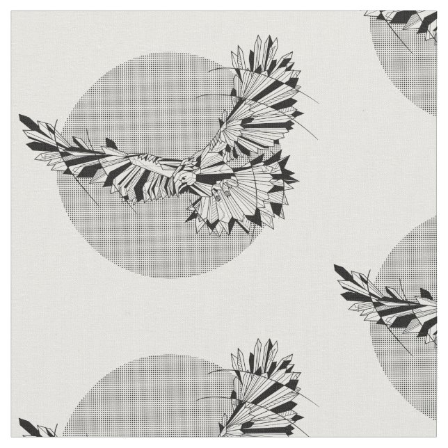 Goemetric Hawk Tyg (Närbild)