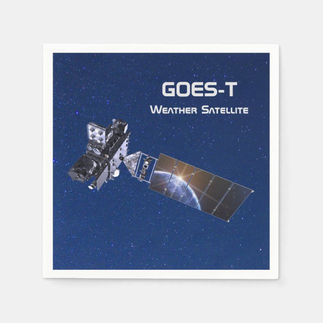 GOES-T Vädersatellit Pappersservett (Framsidan)