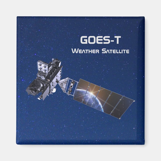 GOES-T Weather Satellite Magnet (Framsidan)