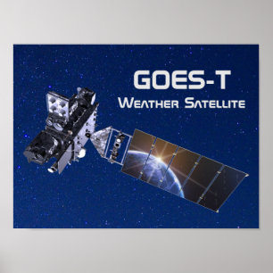 GOES-T Weather Satellite Poster