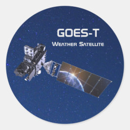GOES-T Weather Satellite Runt Klistermärke