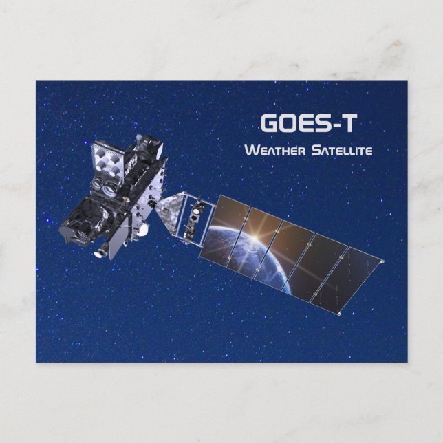 GOES-T Weather Satellite Vykort (Framsida)