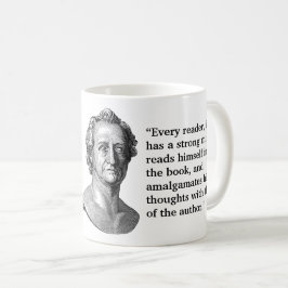 Goethe-citat för läsare kaffemugg
