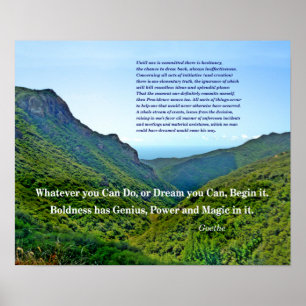 Goethe citationstecken poster