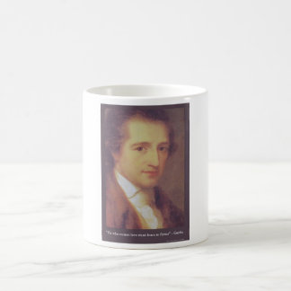 Goethe "Kärlek Eller Smickra" Kärlekscitat Present Kaffemugg
