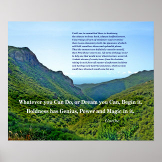 Goethe Quote Poster