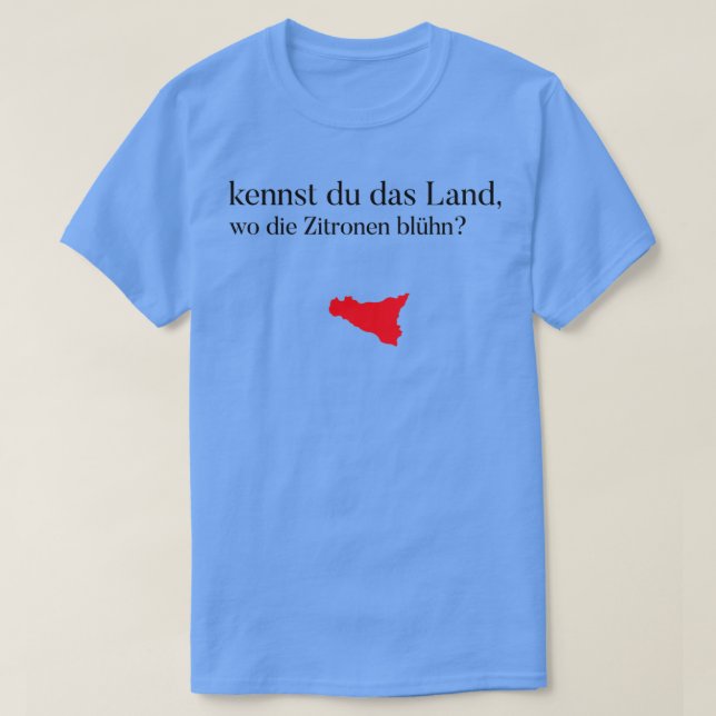 Goethe Sicily Zitrone T Shirt (Design framsida)