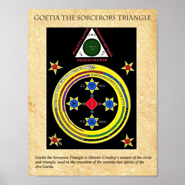GOETIA SORCERORS TRIANGLE POSTER (Framsidan)