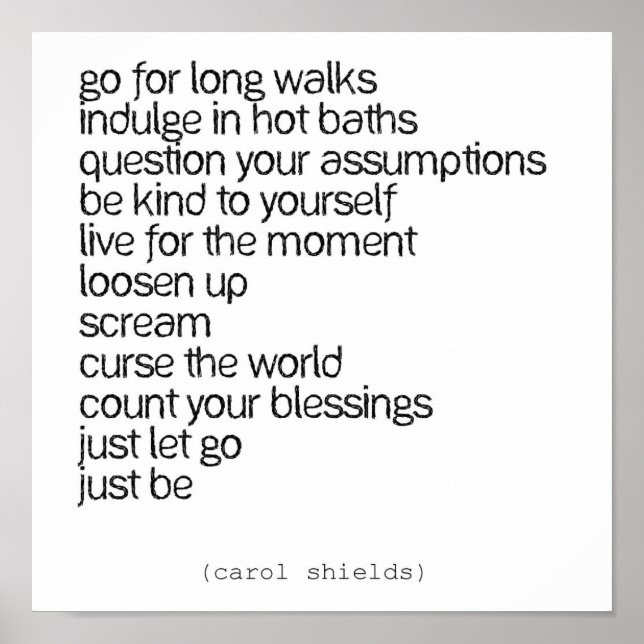 Gof For Long Walks Poster (Framsidan)