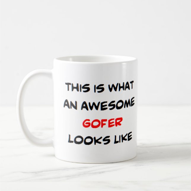 gofer, fantastisk kaffemugg (Vänster)